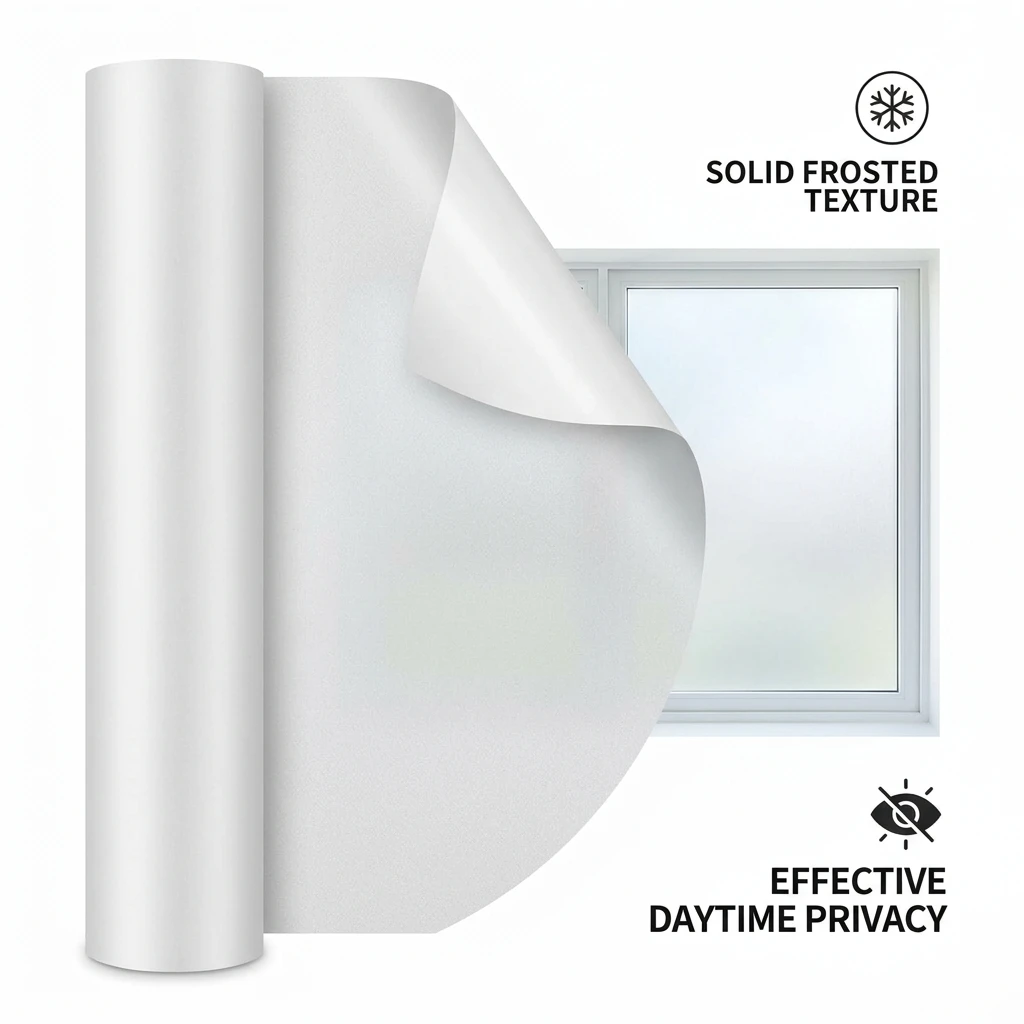 Home Bathroom Privacy Protection Window Film Gradient Frosted Self-Adhesive Anti-UV Light Filtering Glass Sticker
