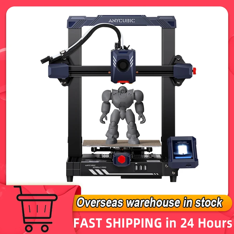 Anycubic Kobra 2 Pro 3D Printer Max. Speed 500mm/s Support Remote Control APP AutoLeveling Printing Platform with 250x220 x220mm