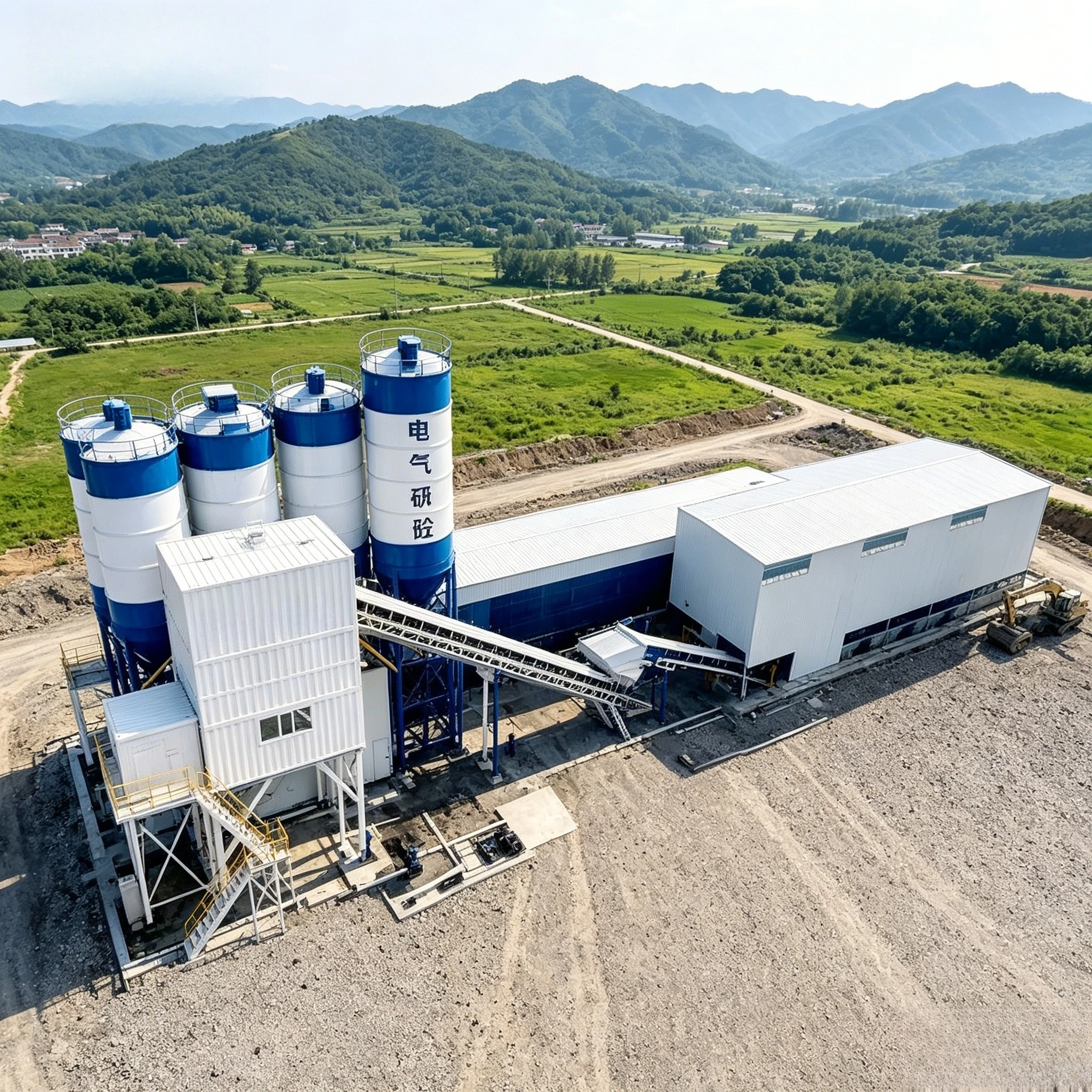 Factory Manufacture Low Usage Cost 270 Cubic Meters Per Hour High Production Efficiency Large Concrete Mixing Station Customized