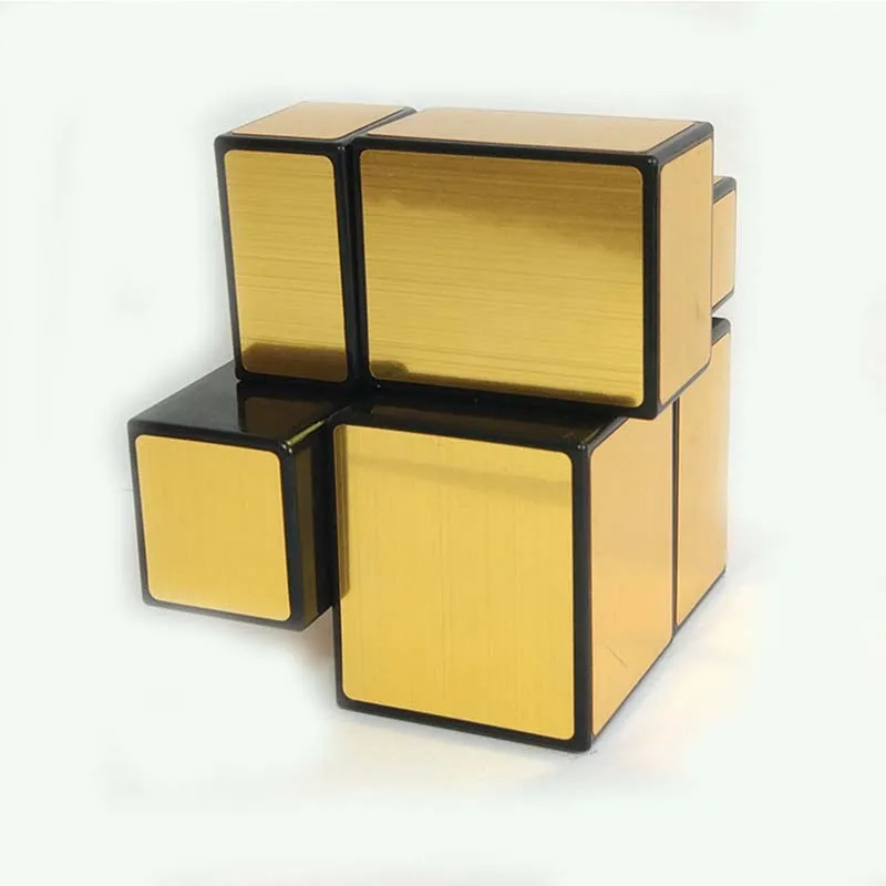 ShengShou Shaped Mirror Brushed Stickers Gold Silver Black Gray Shaped Magic Cube 2x2x2 3x3x3Children's Educational Toys
