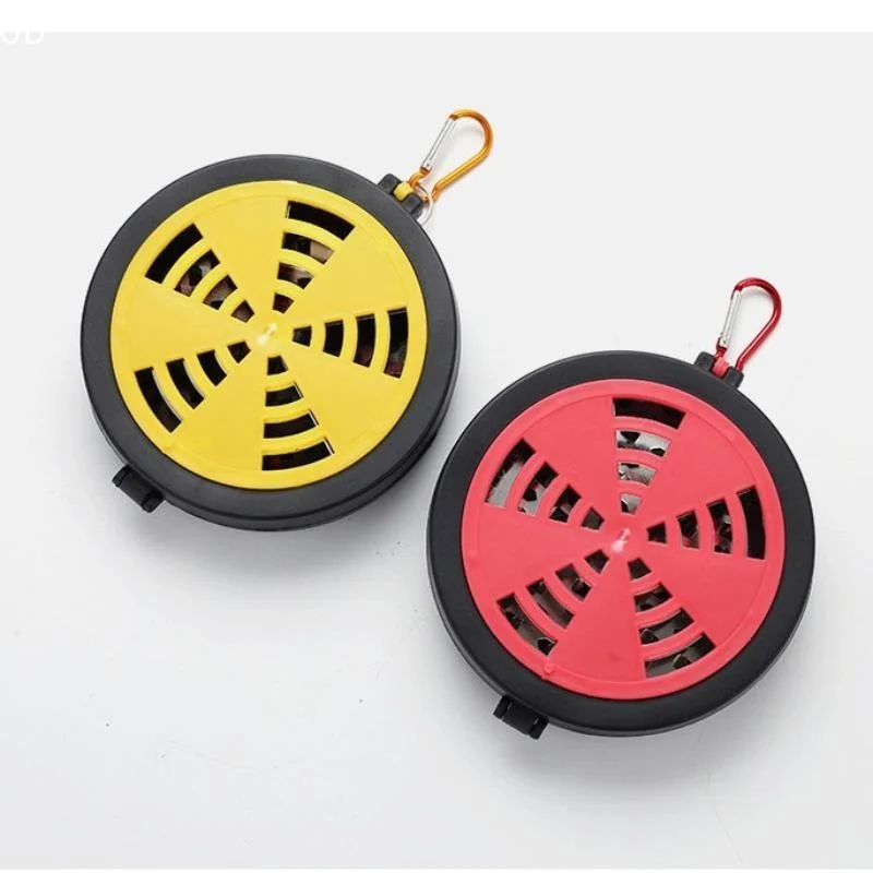 Portable Mosquito Coil Holder With Carabiner Clip Heat Resistant Shell For Camping Hiking Outdoor Trips