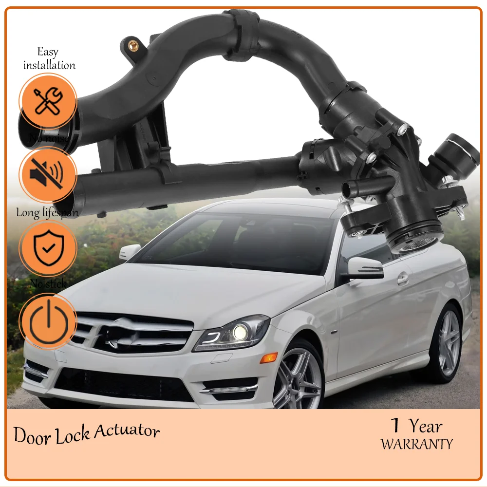 

Sealed Engine Coolant Thermostat Kit fit Mercedes-Benz C300 E300 2015-2019, Integrated Black Housing oem 2742000115 2742003100