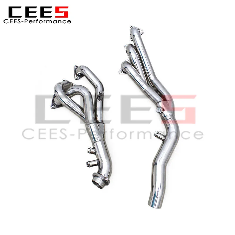 

Выпускной коллектор CEES для BMW M3 E46 L6 3.2L 2000-2006, выхлопные трубы гоночного автомобиля из нержавеющей стали, уличные коллекторы, спортивная труба Merged