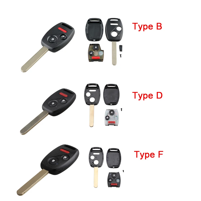 Allarme clicker trasmettitore portachiavi auto remoto a 2/3 pulsanti con chip ID46 N5F-S0084A adatto per Honda / Mazda