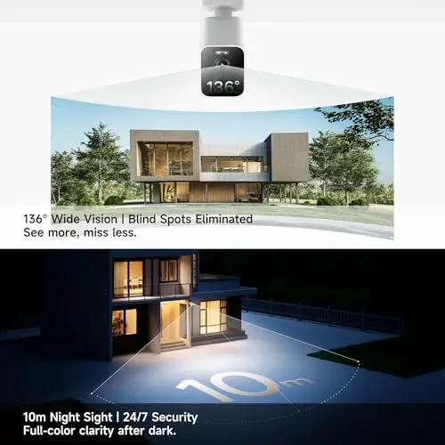 مخزون الولايات المتحدة الأمريكية لكاميرا الأمن الخارجية BW500 2.5K بطارية لاسلكية ملونة للرؤية الليلية المراقبة الشمسية الاختيارية #4