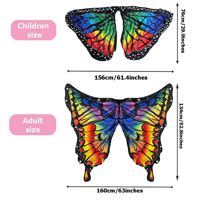 Control por aplicación RGB LED alas de mariposa danza del vientre puesta en escena disfraz accesorios de baile alas LED traje brillante para chico adulto