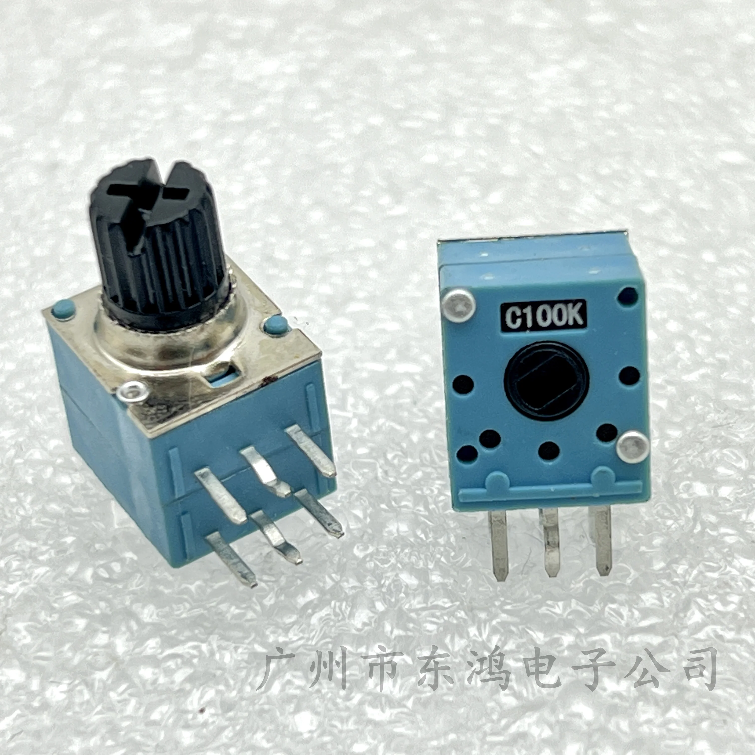 1 PCS Korean plastic RK097 duplex adjustable potentiometer C100K shaft length 8MM