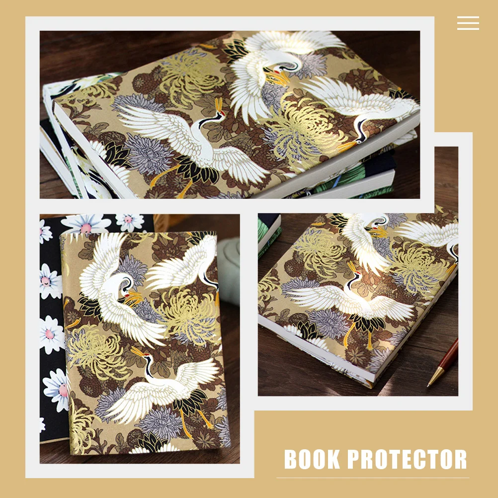 Adjustable Book Jacket Sleeves Exquisite Protector for Lovers Pouches Covers Hardcover