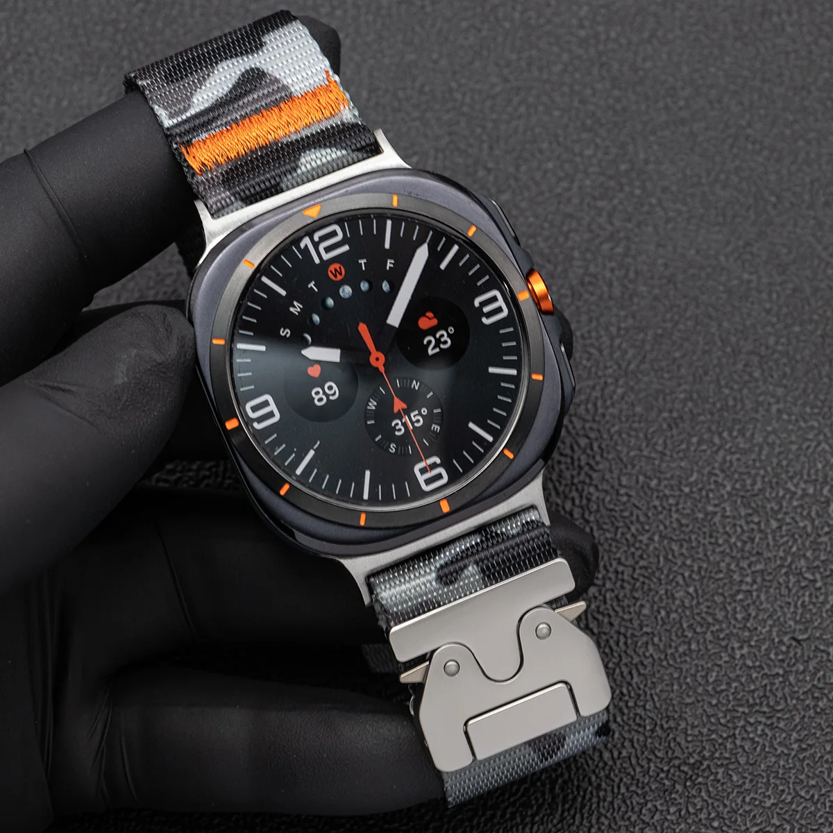 Tactical Nylon Strap For Samsung Galaxy Watch Ultra2 2026/2025 Sport Strap Parachute Buckle Bracelet For Galaxy Ultra 47mm Band
