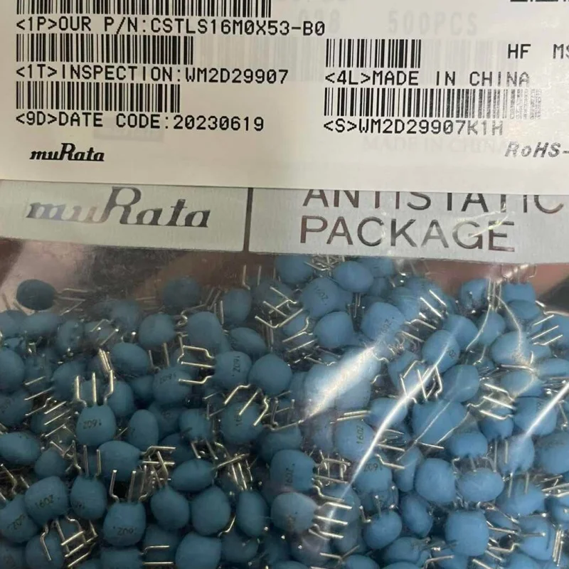 100PCS/ Original ceramic filter crystal oscillator CSTLS16M0X53-B0 CSTS16M 16MHZ frosted surface