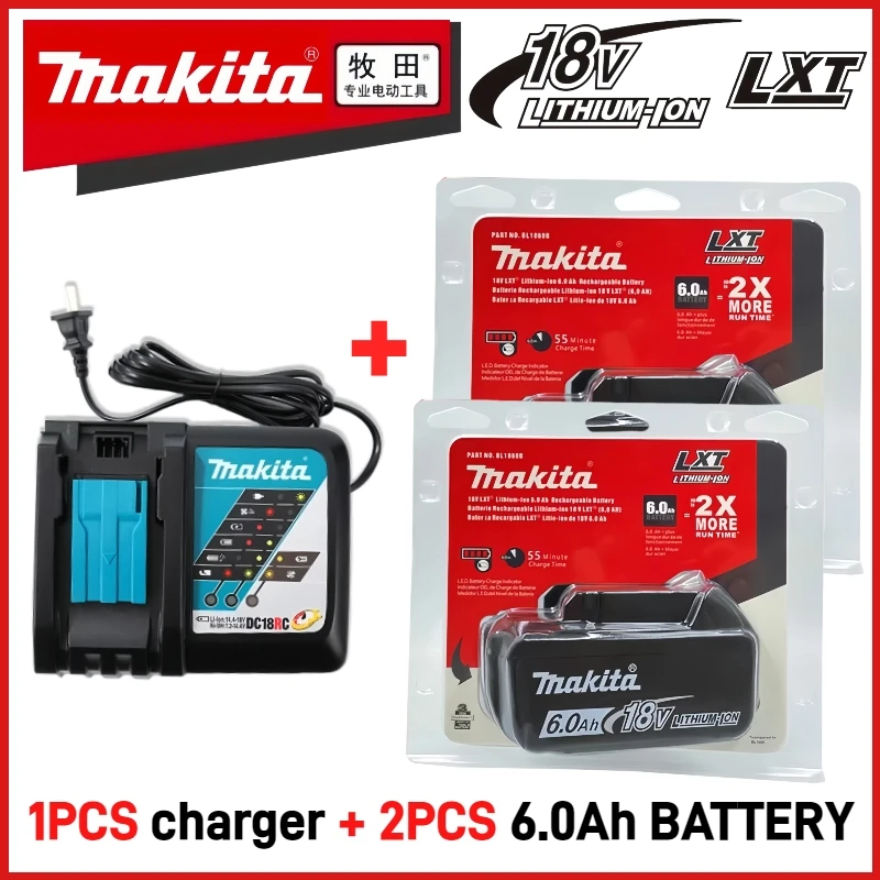 

Official original Makita Battery, 6000mAh, for Makita18V Battery BL1830 BL1850B BL1840 BL1860B Replacement Power Tool Battery