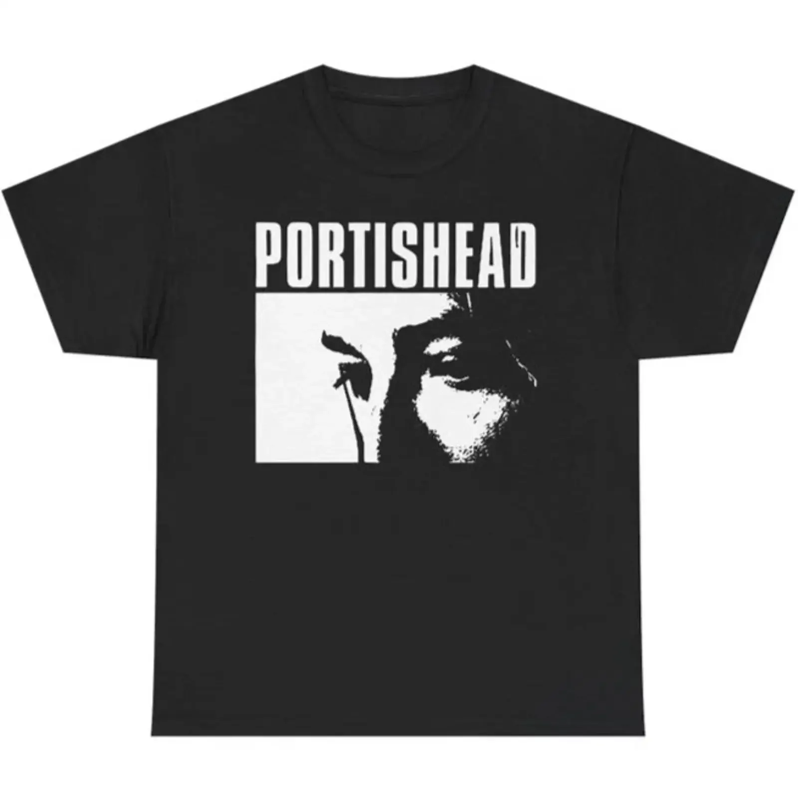 Portishead Retro 1997 Tour Trip Hop Band T Shirt Vintage Heavy Cotton vintage Washed Comfortable fashion Slightly Stylish
