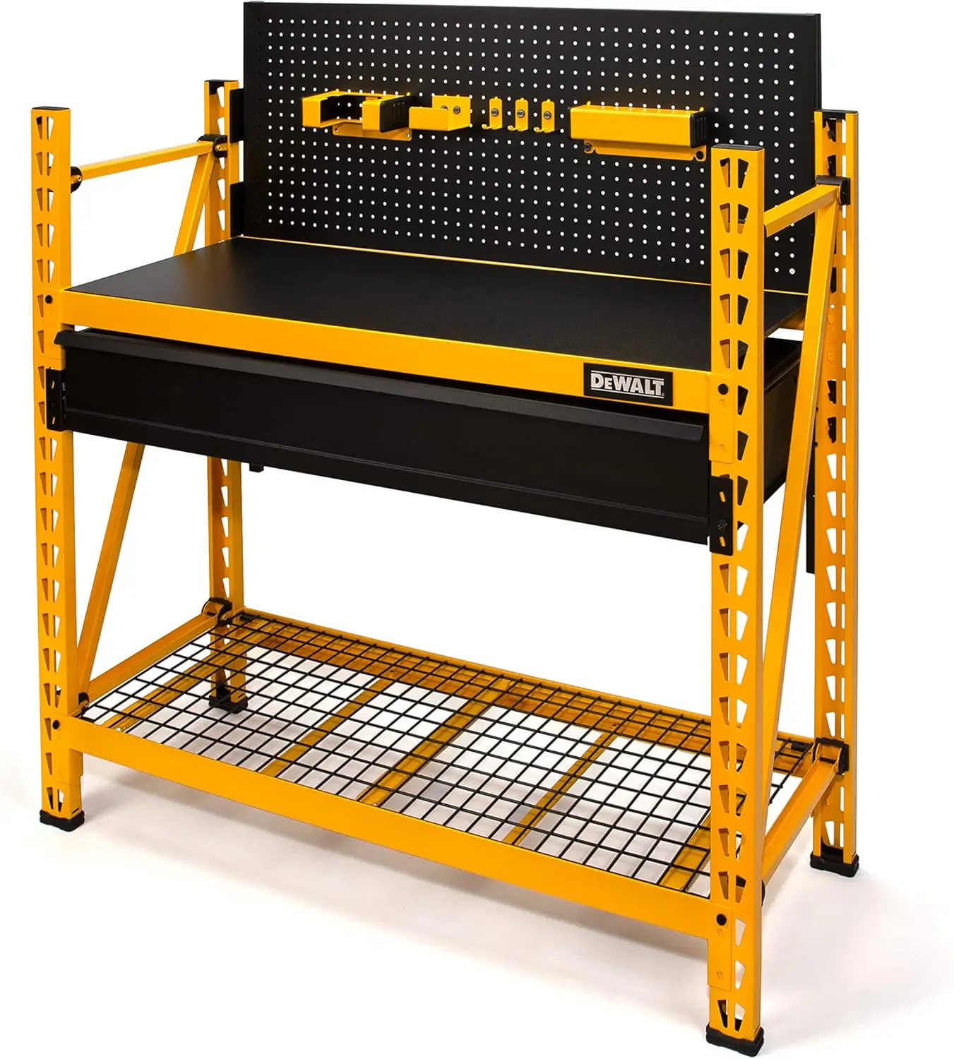 DEWALT 2-Shelf Industrial 4- Carbon Steel Foot Storage Rack Work Station Kit (DXST3000WB)