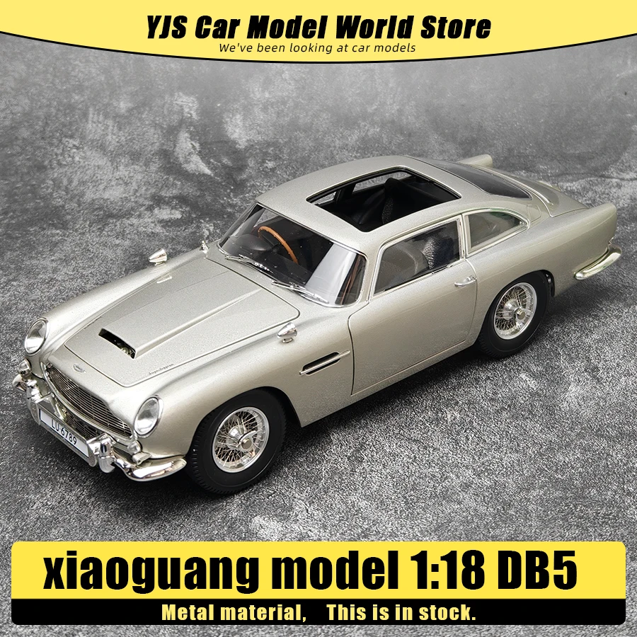 Xiaoguang Diecast model schaal 1:18 DB5 007 model legering simulatie Metalen automodel Een klassieke auto voor een verjaardagscadeau