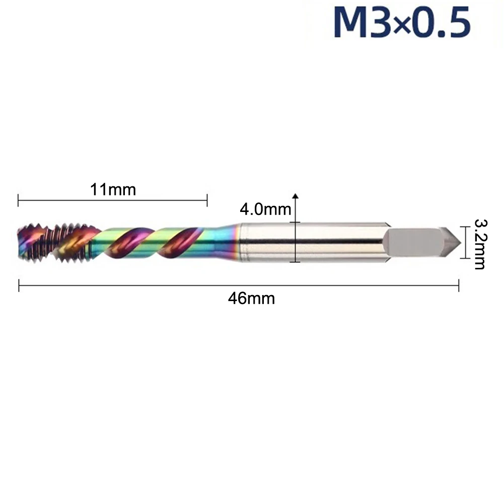 

Tap Designed for For aluminum Machining M35 HSS CO Material with Enhanced Heat Resistance and Chip Removal Features