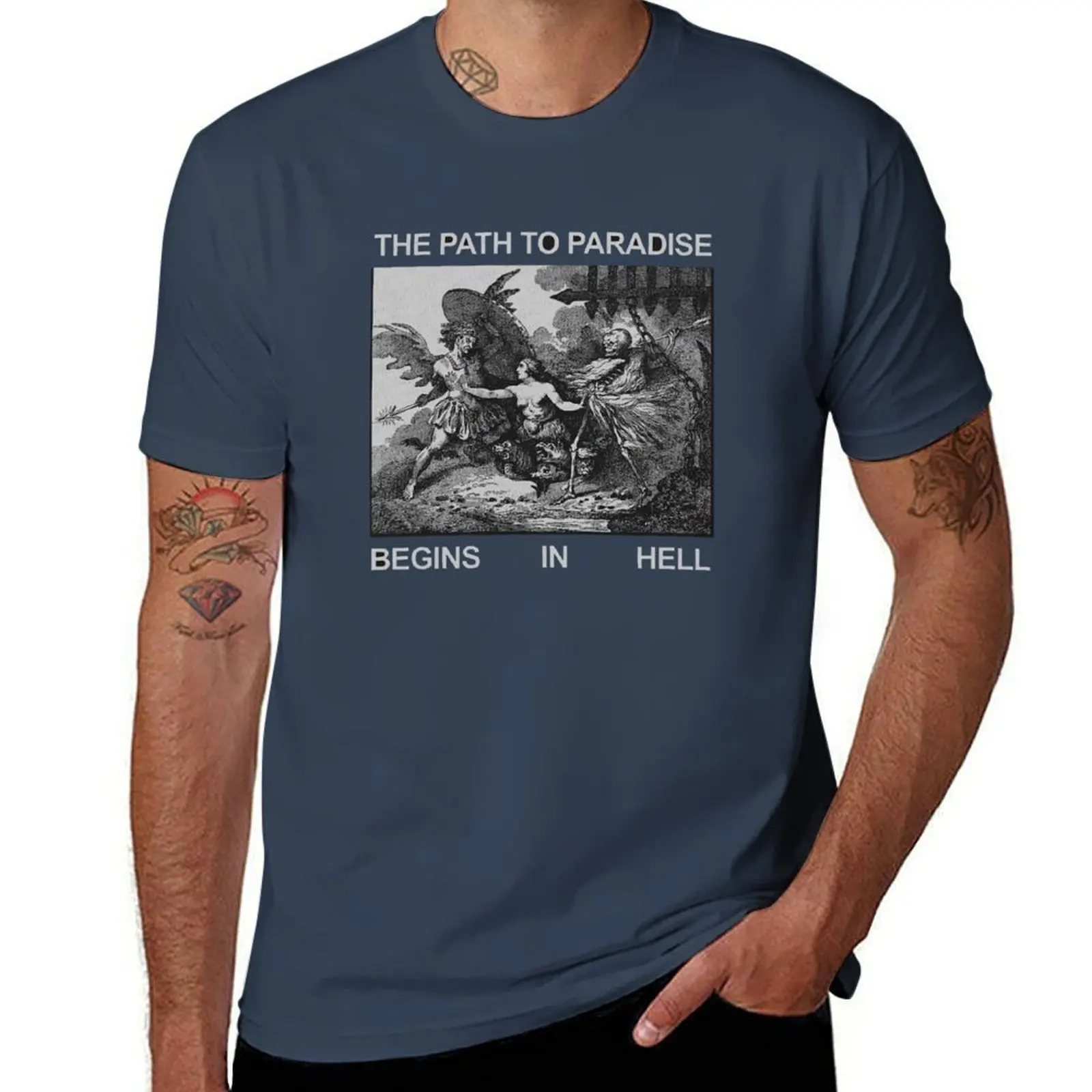 

The path to paradise begins in hell T-Shirt Anti-Wrinkle Short Sleeve T-Shirt