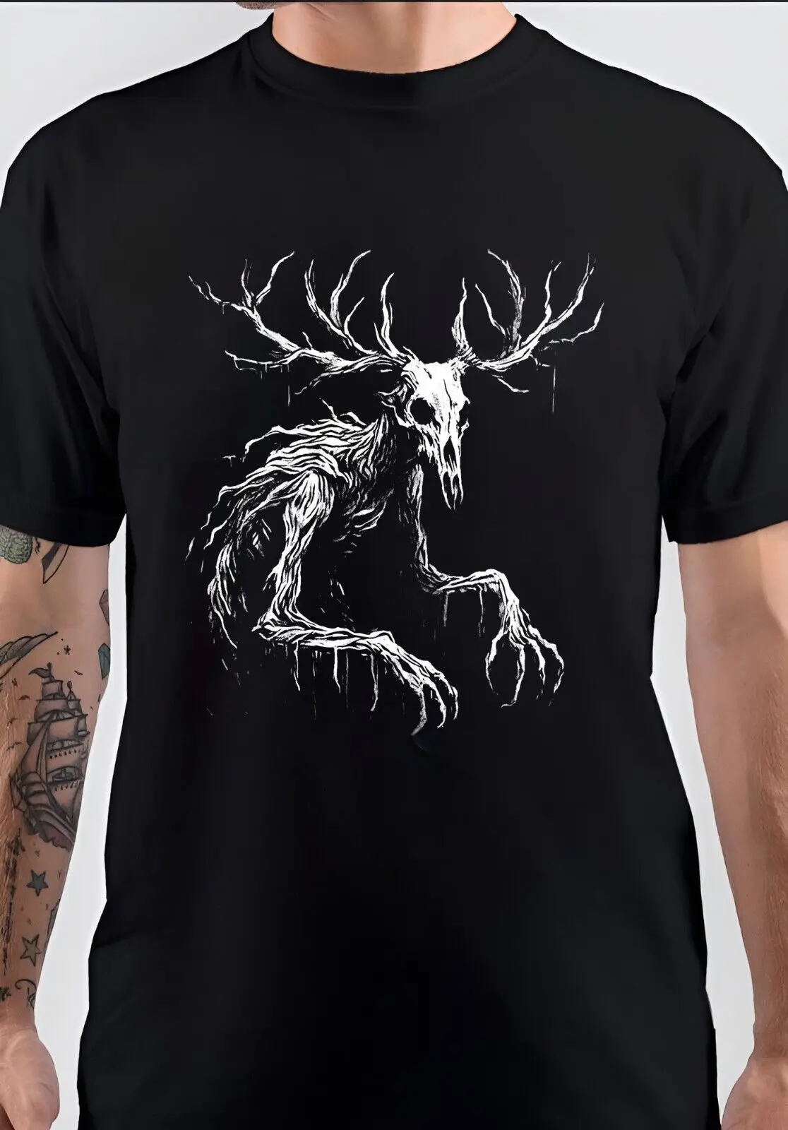 NWT Wendigo The Winter Nightmare Goth Art Gothic Monster T Shirt long or short sleeves