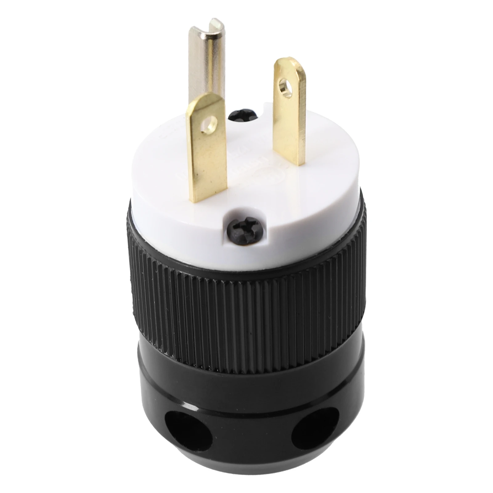 High Quality 2 Pole 3 Wire Straight Blade Grounding Male Replacement Connector Replacement High Quality 2 Pole