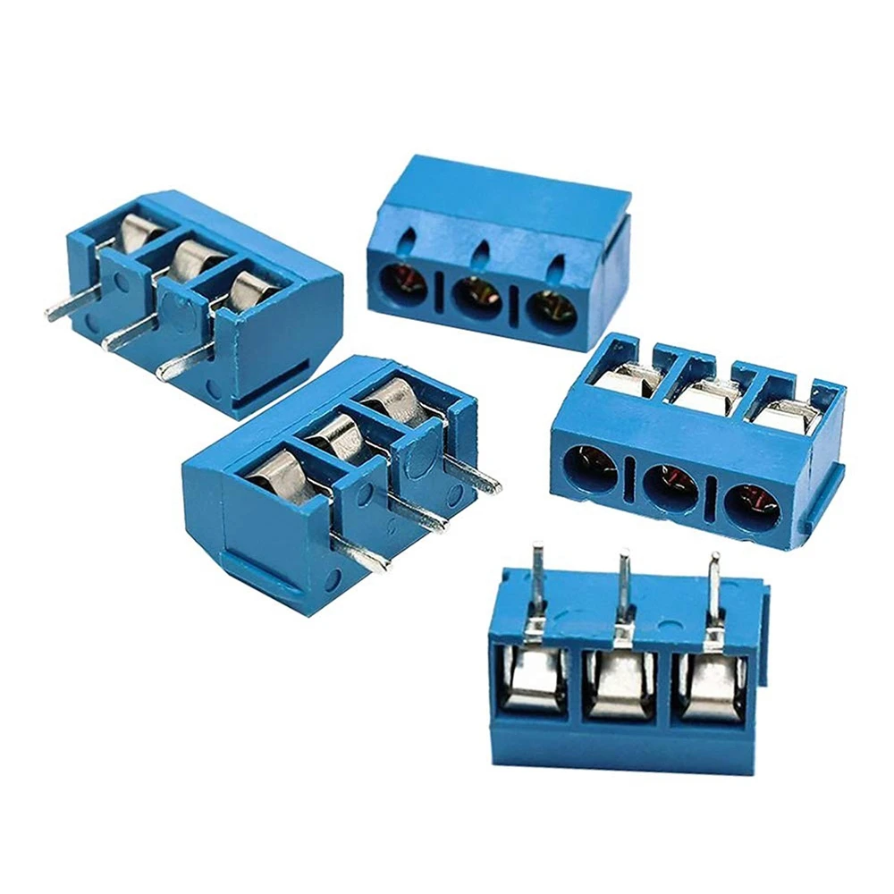 BISM1 60 Buah Konektor Blok Terminal Sekrup Dudukan PCB 2 Pin & 3 Pin Pitch 5Mm UNTUK Arduino (50X2 Pin, 10X3 Pin)