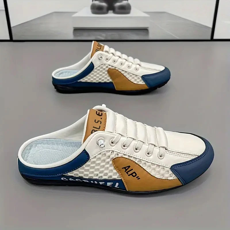 

Men's Fashionable Multifunctional Casual Shoes, Comfortable and Convenient Sports Sandals, Breathable Fabric Lining, Smooth Upper, Durable Sole, Suitable for Indoor Wear, Vacation, and Everyday Wear