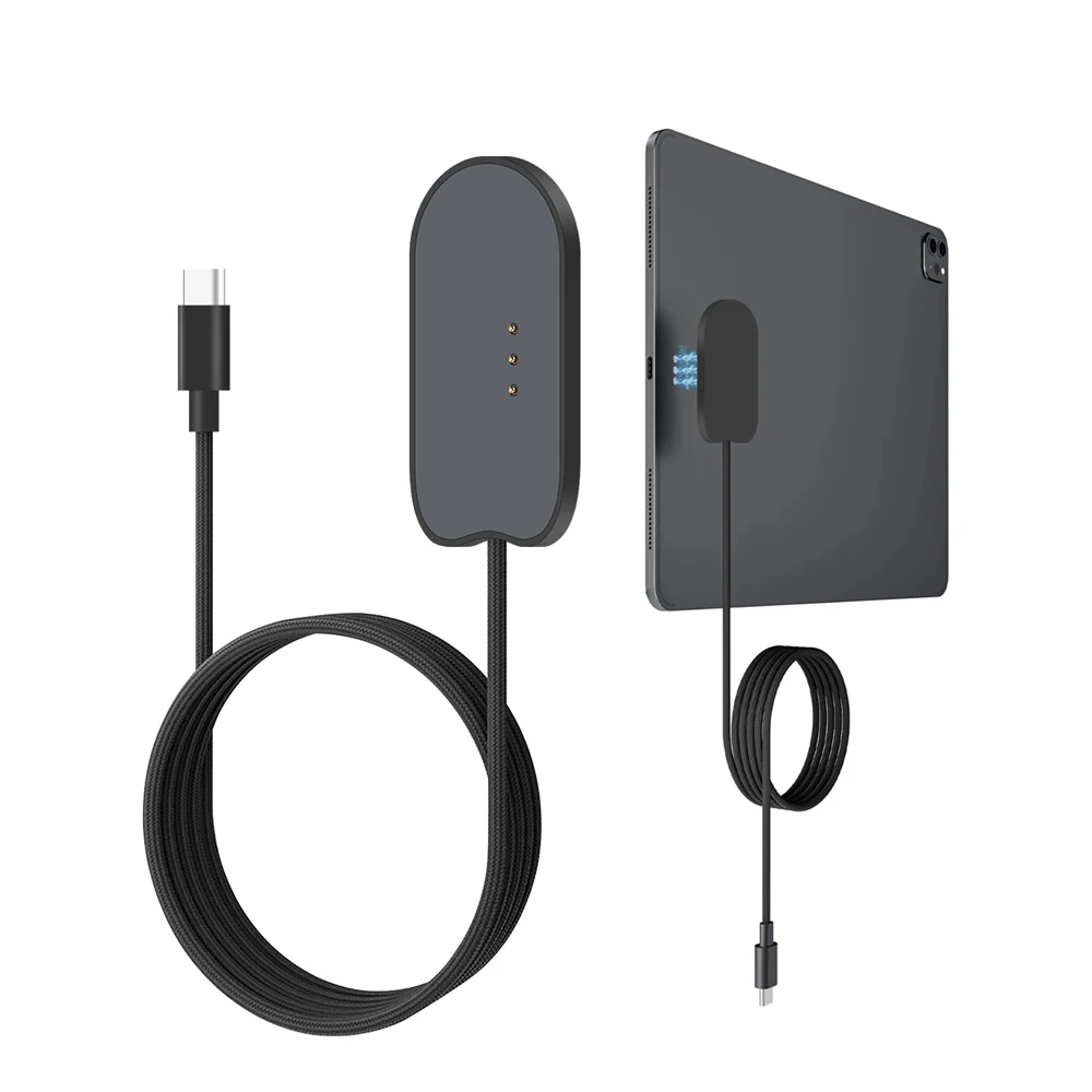 Aluminum Alloy Wireless Magnetic Charger 18W Fast Charging Pogo PIN Smart Connection for iPad Pro 11