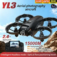 Nuevo Dron YL3 RC 2026, 2.4G 5G GPS Profesional, Cámara Dual de Alta Definición 8K, Control Aéreo, Quadcopter, Juguetes, Regalos para Niños