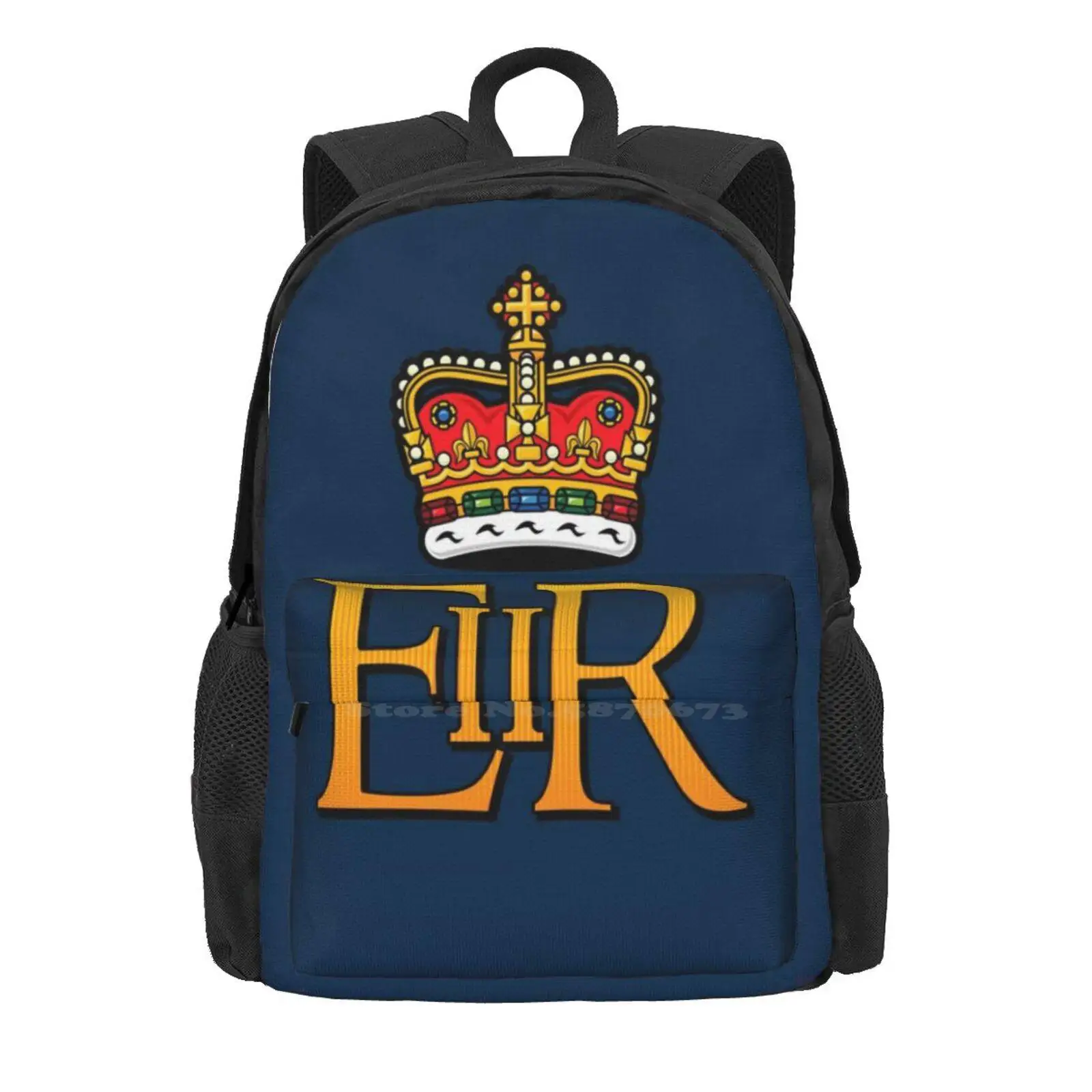 The Royal Cypher Of Queen Elizabeth Ii Hot Sale Backpack Fashion Bags United Kingdom Queen Elizabeth Ii Uk London Royalty Royal