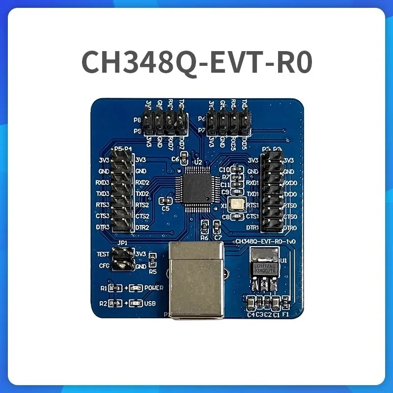 

CH348 Development Board CH348Q CH348L USB To 8-Channel High-Speed Serial UART Evaluation Board