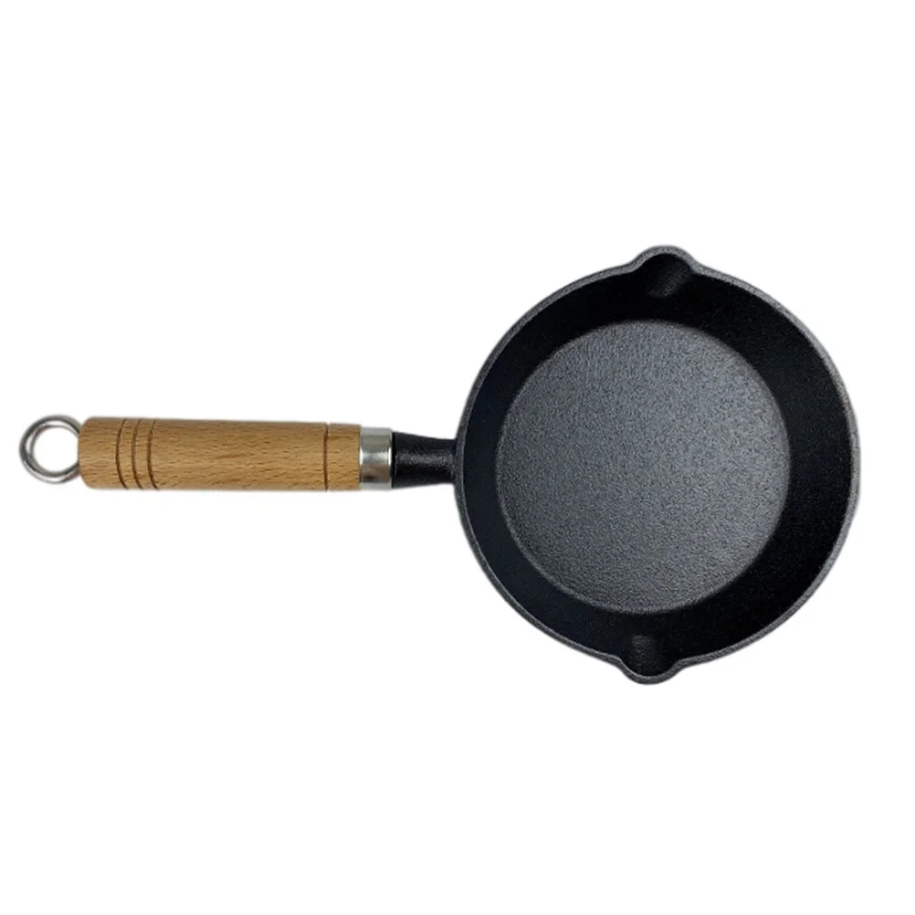 

Oil Pan Sturdy Frying Pancake Cooking Egg Easy to Clean Omelette Cast Iron Mini