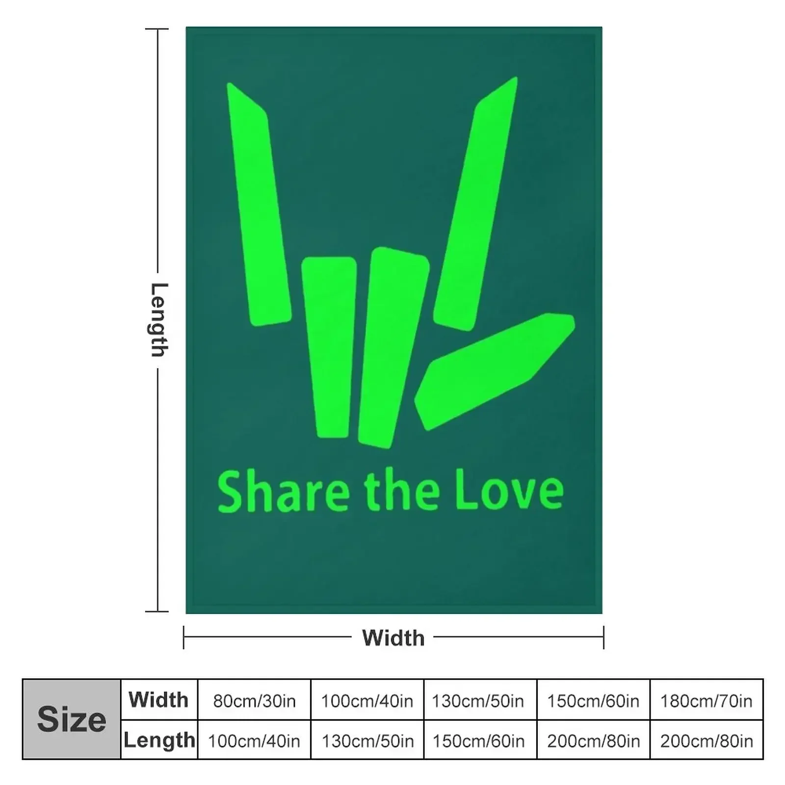 Get Here Kids Original share The Love hoodie Throw Blanket Cozy Sofa Blanket for TV Watching Napping