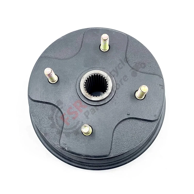 ATV 27 tooth wheel hub drum suitable for JS250 Jianshe 250-3/5 Lion 250-6 Loncin Bashan Quad brake right brake pot