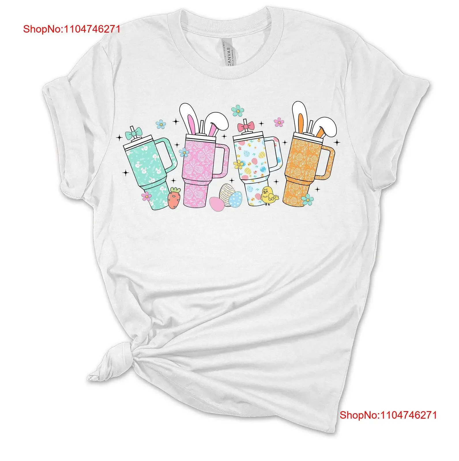 Womens Easter T Shirt Themed Tumblers Bunny vintage Washed Slightly Top For Everyday Wear designer clothes Stretched