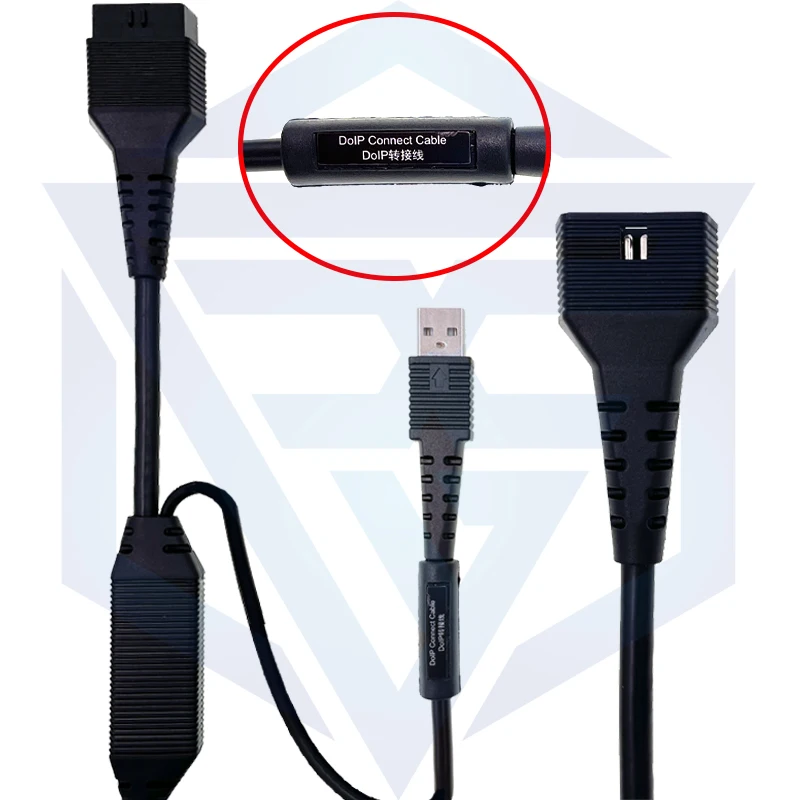 Original Launch X431 DBScar7 DOIP Cable Connector 16Pin Adaptor For DBScar VII DBScarVII DBScar 7 Works With Doip Protocols Car