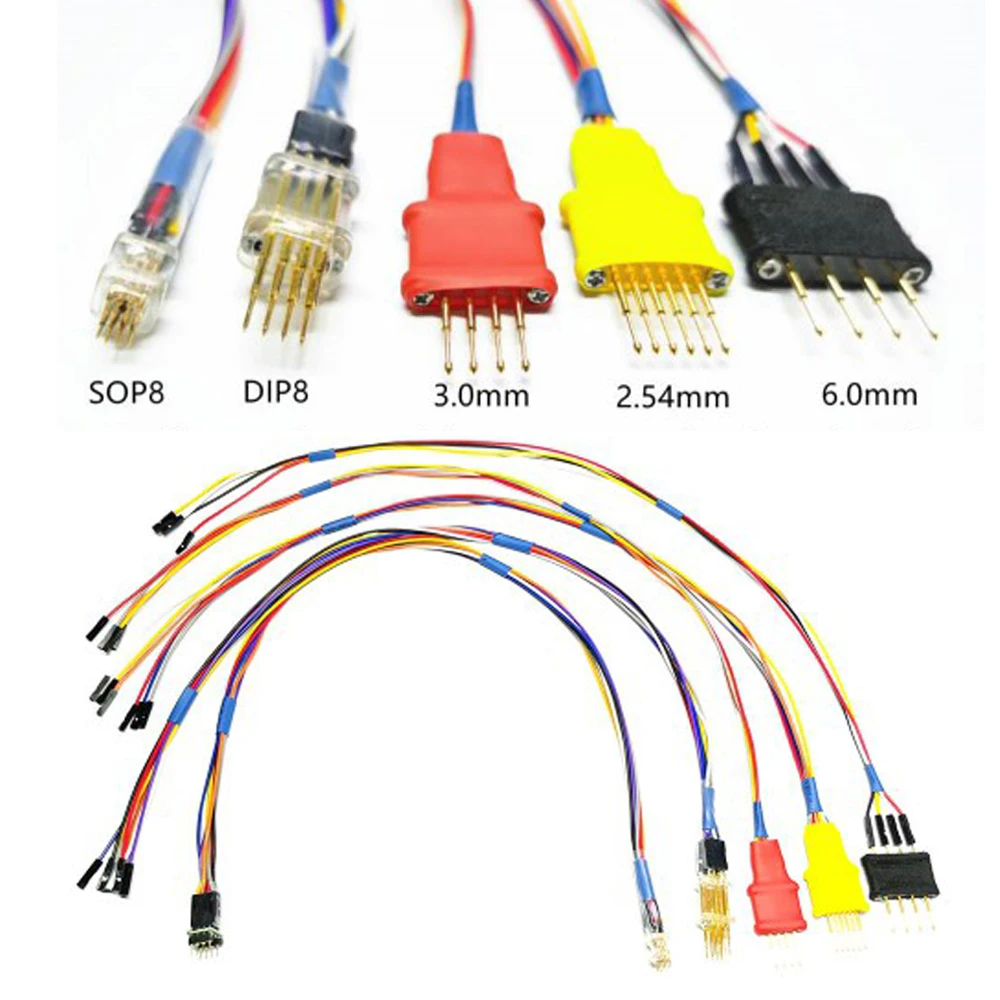 

Новейшие адаптеры с 5-зондами для встроенного кабеля ЭБУ работает с программатором ключей ECU Iprog + V87 и Xprog/iProg