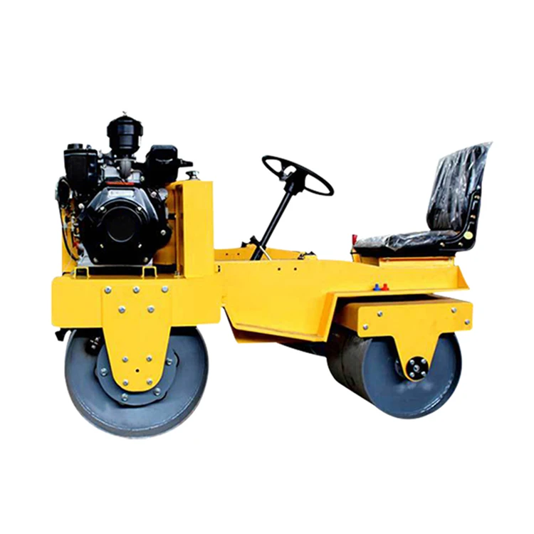 Double Drum Road Roller Vibratory Asphalt Compactor  Highway Paving Parking Lot Airport Runway Surface Smoothing Customized Sale