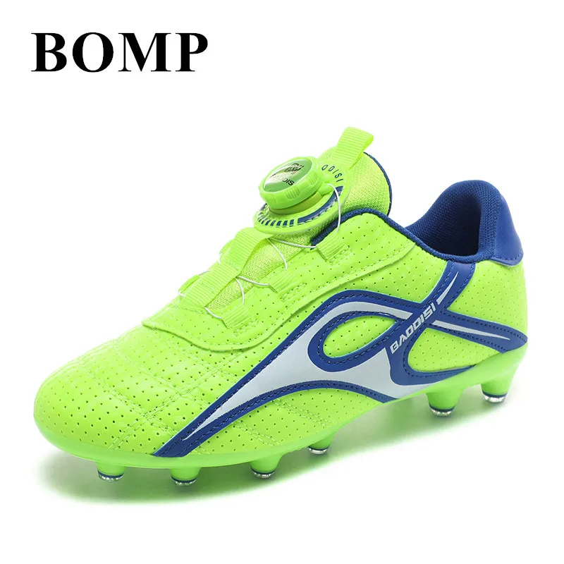 

Summer New Children's Football Shoes Breathable TF/FG Soccer Shoes Kids Sneakers Green Lightweight Society Soccer Cleats Boys