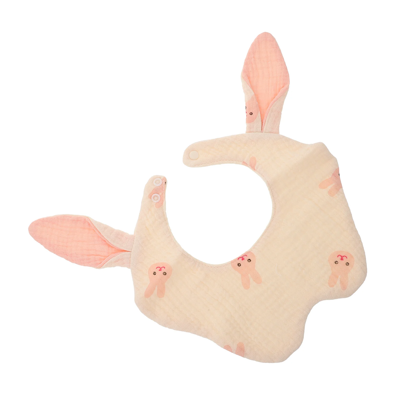 

Baby Muslin Drool Bibs Cute Rabbit Bear Ear Design Soft Cotton Teething Feeding Bandana Bibs for Newborn Infant Toddler Boys