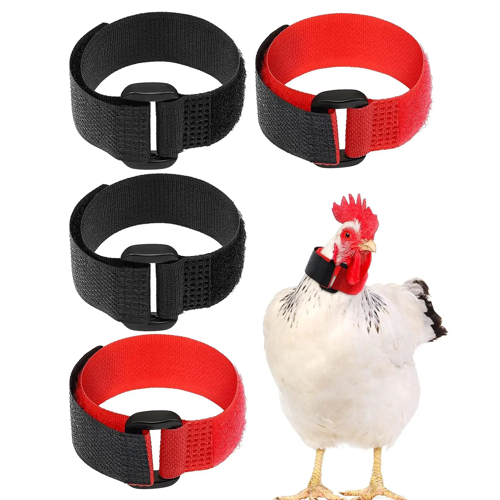 Rooster Collar 4Pcs for Poultry Disturbing Neighbors for Farm Poultry Kit