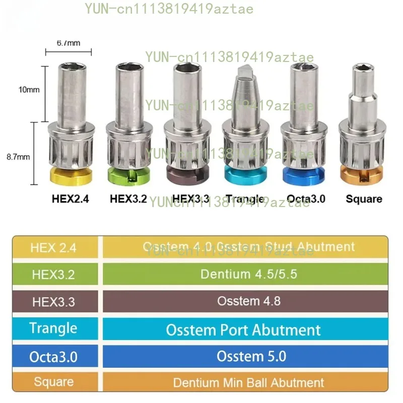 Dental Straight Multi-Unit Torque Wrench Ratchet Abutment Driver Locator Port Dentistry Restoration Screwdrivers