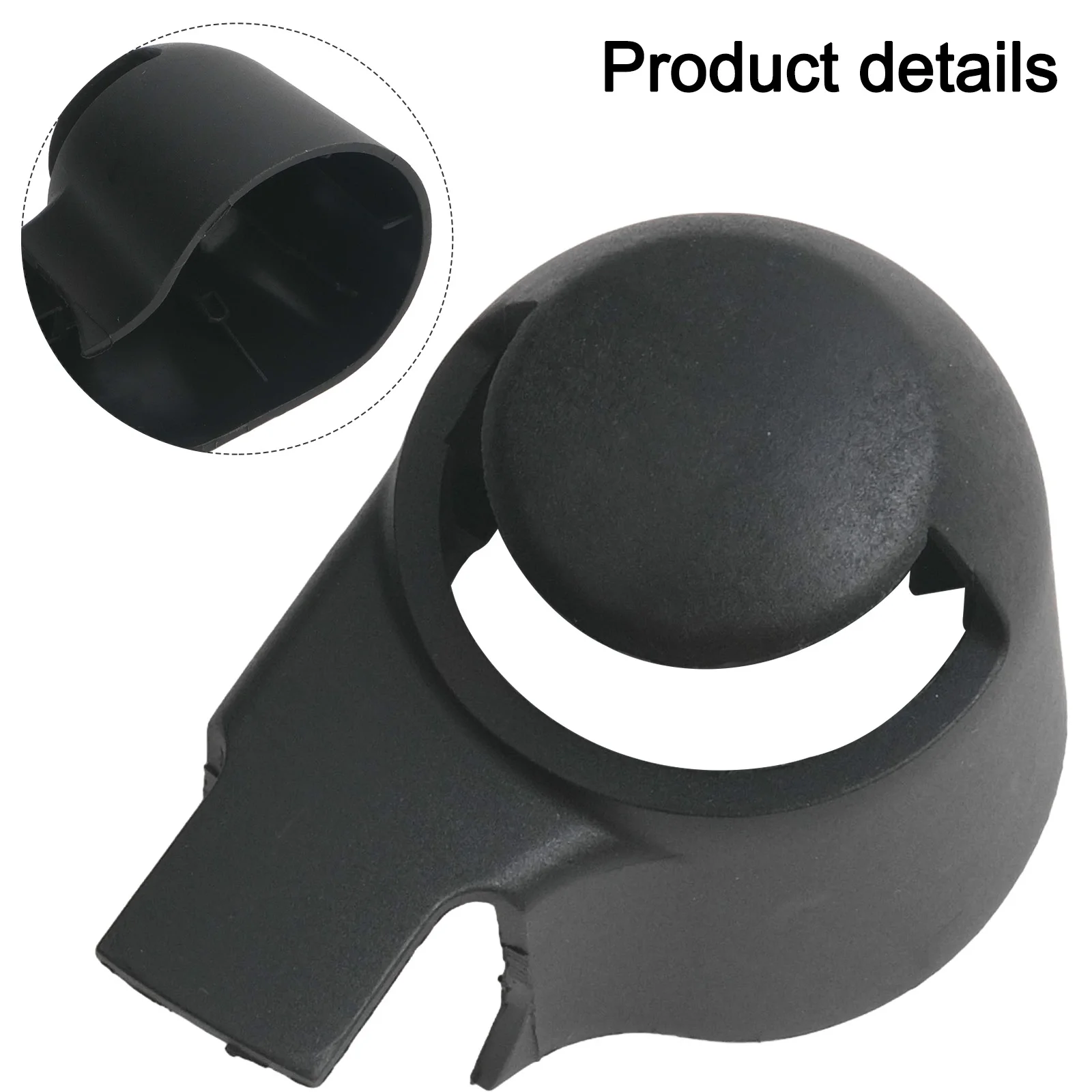 Rear Wiper Assembly Nut Cover and Washer Nozzle for Golf 5 For Passat B6/B7 Reliable Performance with ABS Material