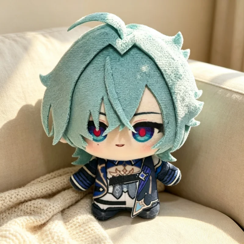 Genshin Impact Lohen 10cm Anime Figures Plush Cosplay Dress Up Cotton Doll Toys for Children Cosplay Decor Birthday Cute Gift