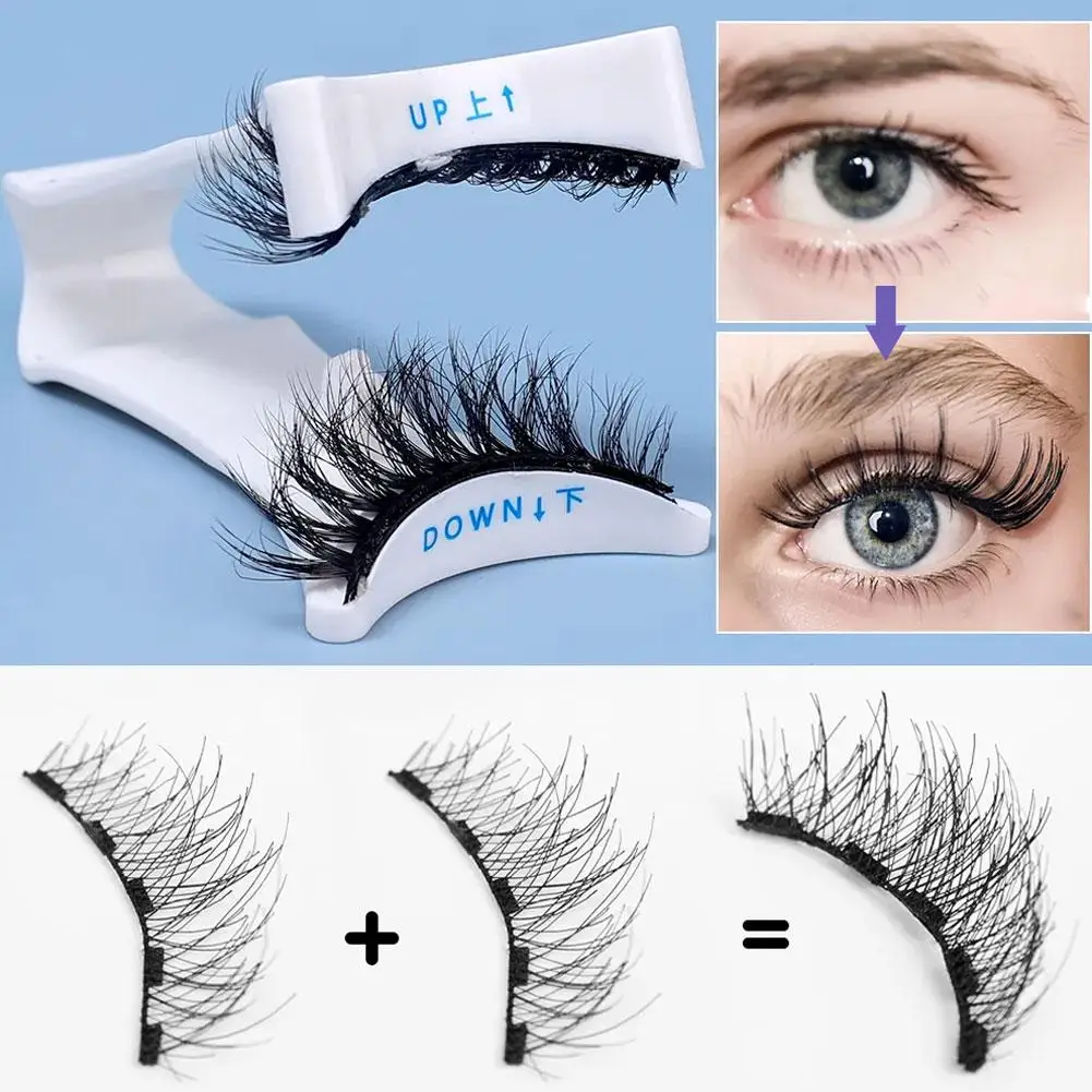 1/2Pcs Professional Magnetic Extension Applicator False Eyelashes Tweezer Curler Clip Clamp Makeup Tools New