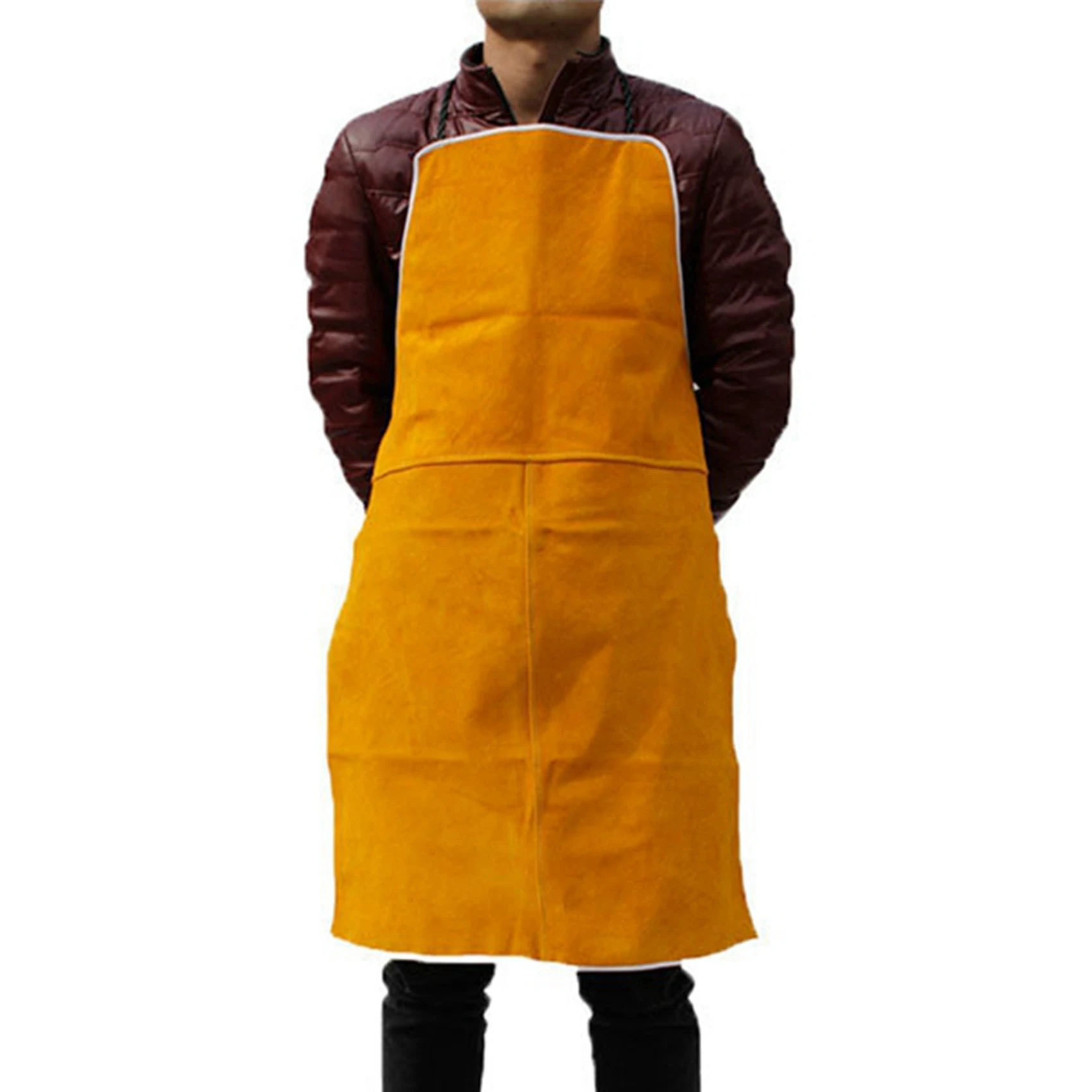 aa08-2x-cowhide-welding-welders-aprons-work-safety-workwear-glaziers-blacksmith-new