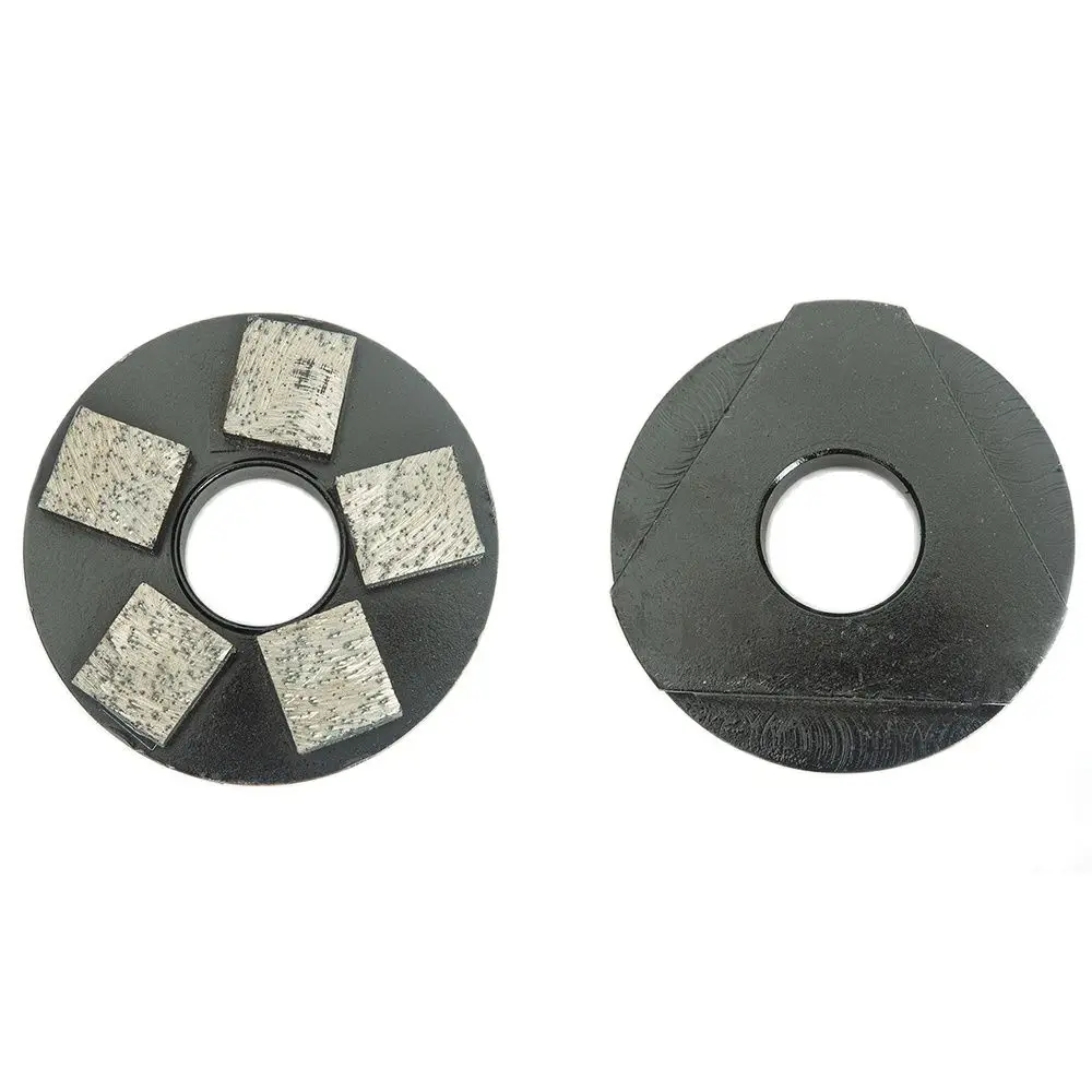 Bloc de meulage pour sol en béton, 94mm, diamant, métal, Six dents, ciment, outils abrasifs pour le polissage, 1 pièce