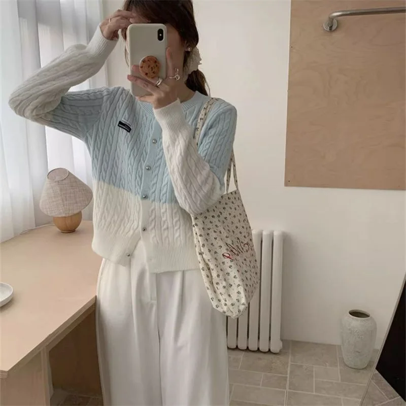 Dalong Women's Sweater Unique Sle No Pilling ular Trend Knitwear Winter Long Sve round Ne Regular Fit Autumn Winter