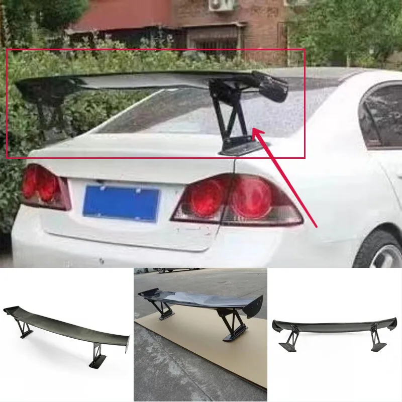 

Для Honda Civic FD2 задний багажник из углеродного волокна GT спойлер багажника отделка крыла Bodykits