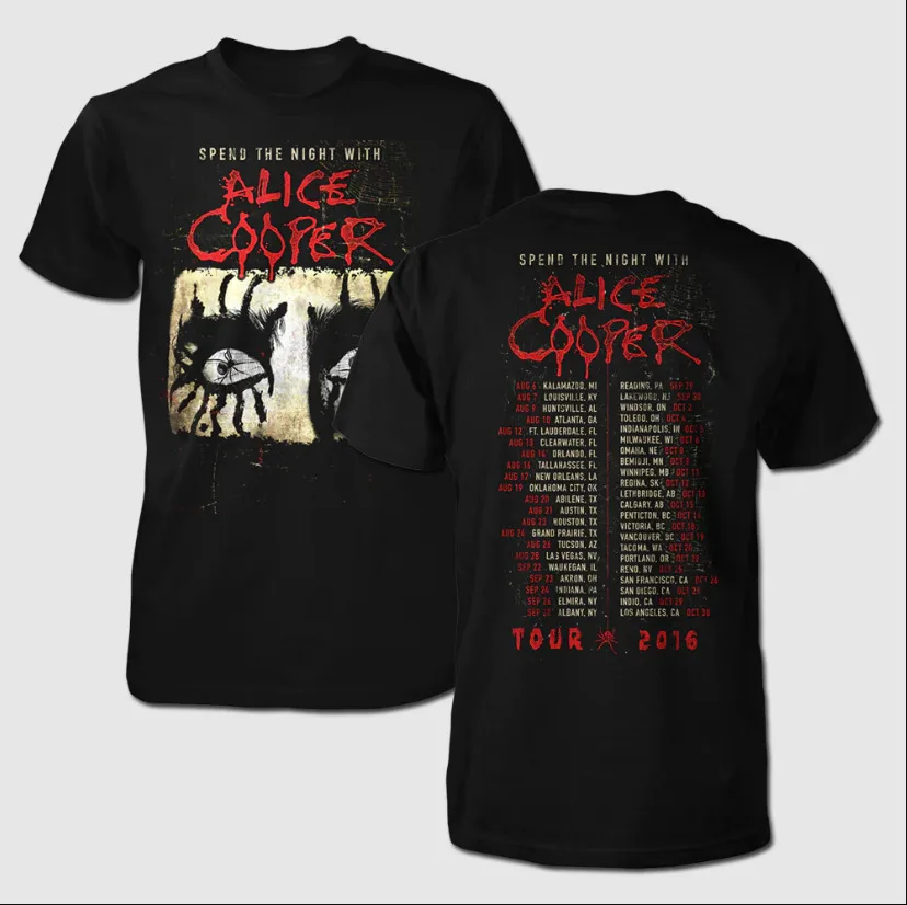 

Футболка ALICE COOPER, музыкальная футболка для группы концертов
