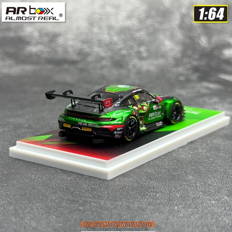 AR BOX Diecast Modell 1/64 Porsche 911 GT3 R 2026 GT Automodell Sammlerstück – Detail 11