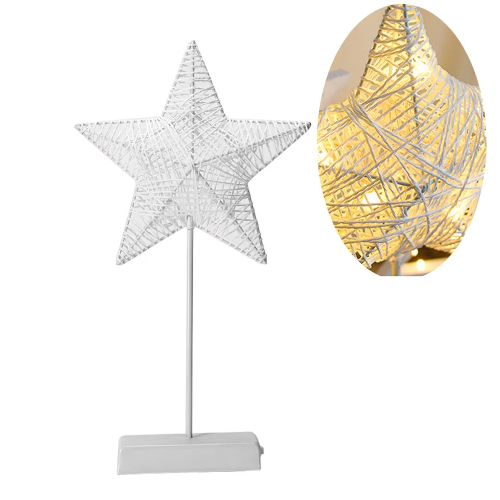 Star Shaped LED Night Lamp Eco Friendly Energy Saving Portable Bed Lamp Table Light for Bedroom Nursery Decor Romantic
