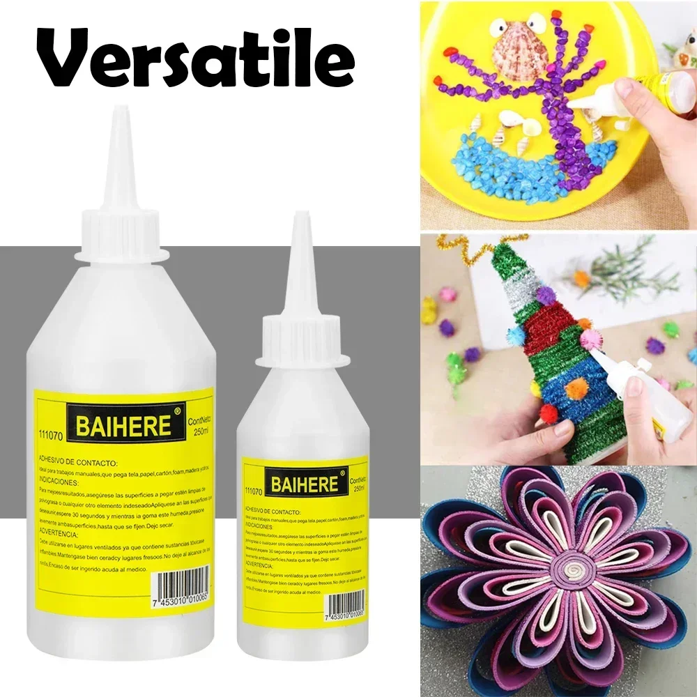 30/100/250ml Liquid Glue Alcohol Adhesive Textile Stationery Scrapbooking